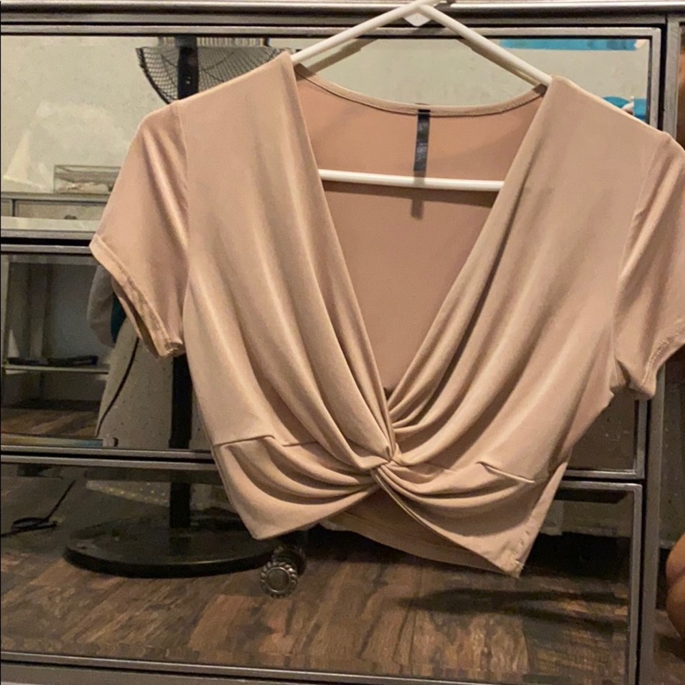 Tan crop top